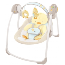 ELEKTRONINĖS SŪPUOKLĖS COMFORT & HARMONY BY BRIGHT STARTS - SNUGGLE DUCKLING